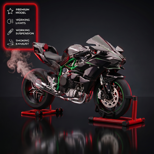 1:6 Kawasak Ninja H2R - With Smoke