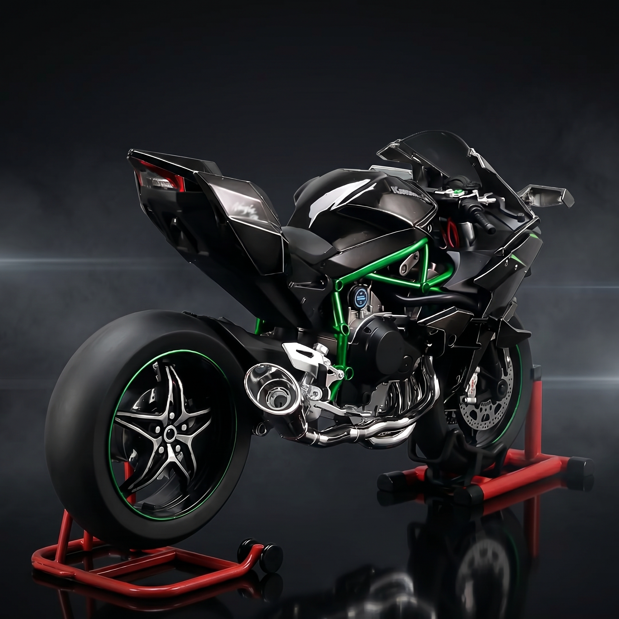 1:6 Kawasak Ninja H2R - With Smoke