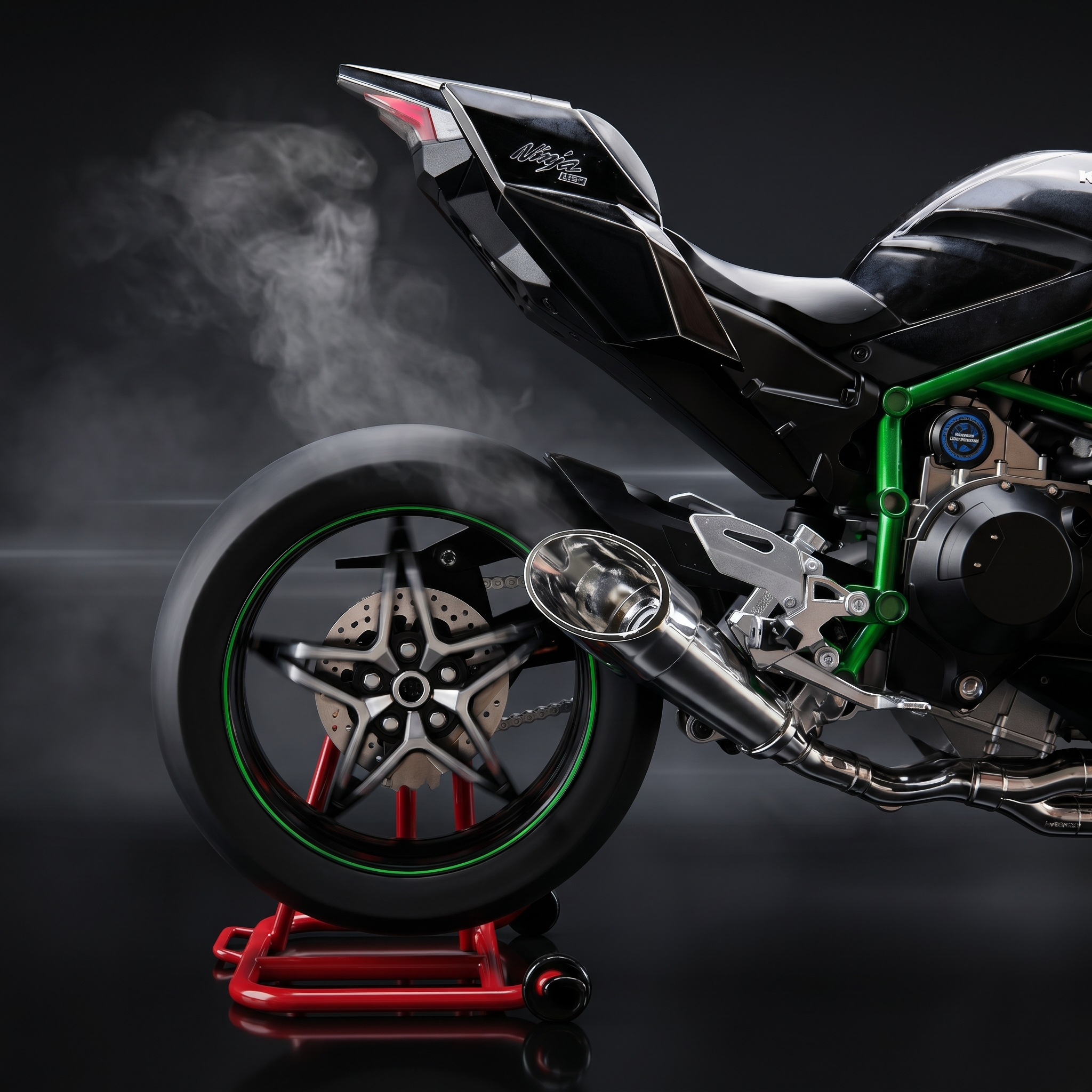 1:6 Kawasak Ninja H2R - With Smoke – The Nano Rides